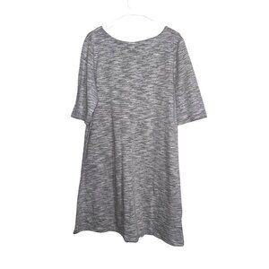 Faded Glory Heather Gray Tunic Style T-Shirt XXL 20 Cotton/Polyester Blend Women